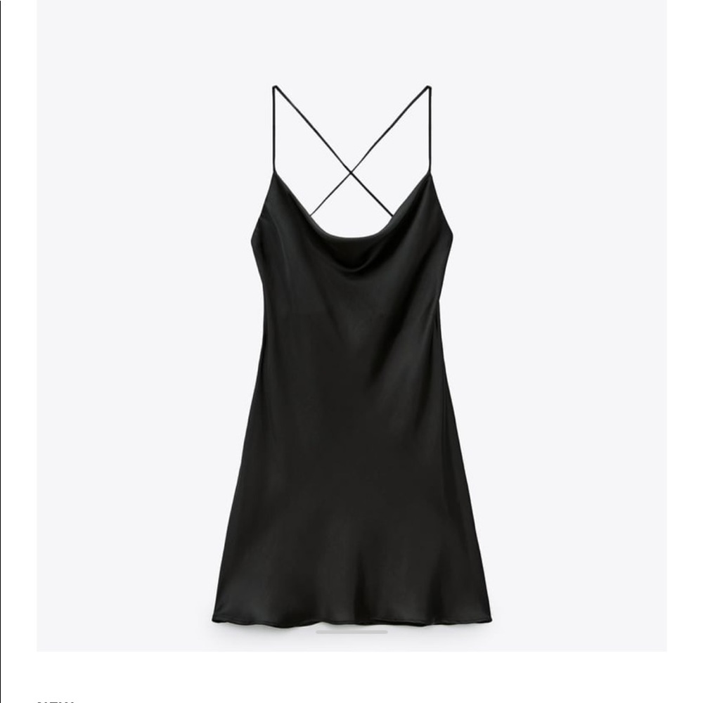 Black satin effect Zara